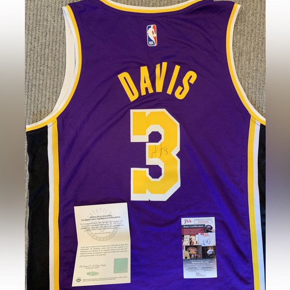 Signed Anthony Davis Jersey